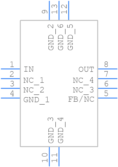 TPS715A33DRBRM3 - Texas Instruments - PCB symbol