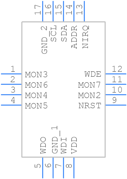 TPS388C06001RTERQ1 - Texas Instruments - PCB symbol