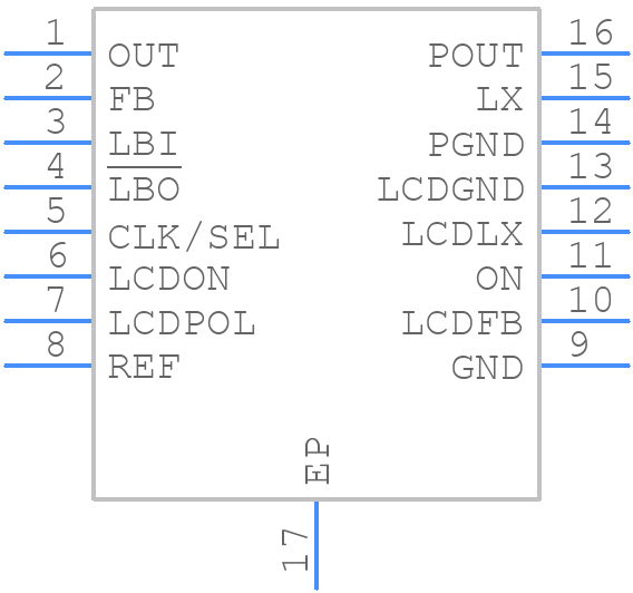 MAX1677EEE+T - Analog Devices - PCB symbol
