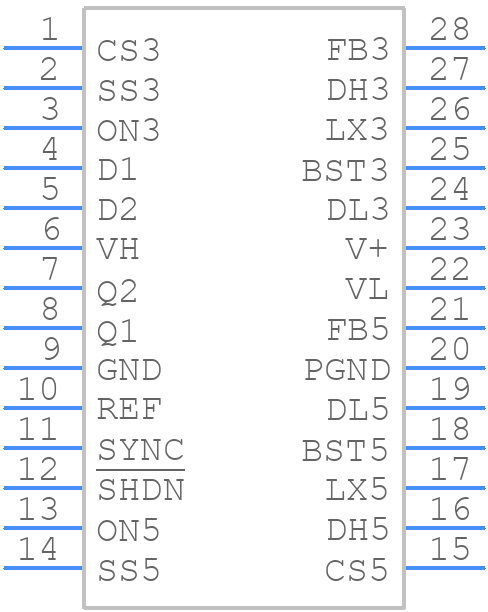 MAX786CAI+ - Analog Devices - PCB symbol