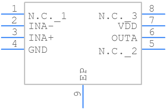 MAX9650ATA+C93 - Analog Devices - PCB symbol