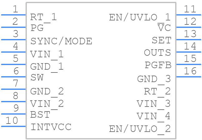 LT83401RUDB#WPBF - Analog Devices - PCB symbol