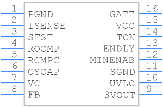 LT1725IGN#TRPBF - Analog Devices - PCB symbol