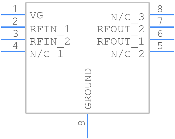 QPD1011AS2 - Qorvo - PCB symbol