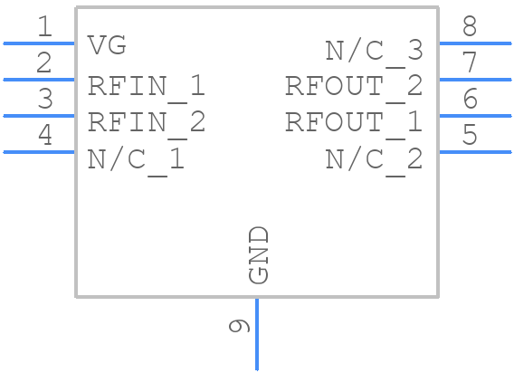 QPD1014AS2 - Qorvo - PCB symbol