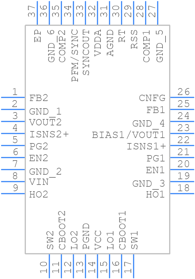 LM25137QRHARQ1 - Texas Instruments - PCB symbol