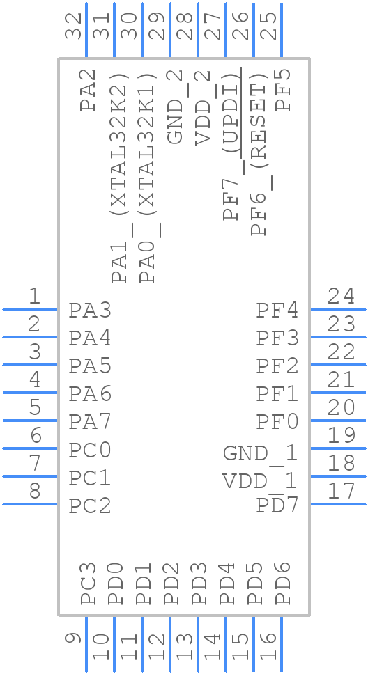 AVR32EB32-E/PT - Microchip - PCB symbol