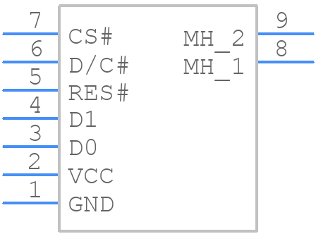 REA016080A - RAYSTAR - PCB symbol