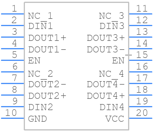 5962-9583301Q2A - Texas Instruments - PCB symbol
