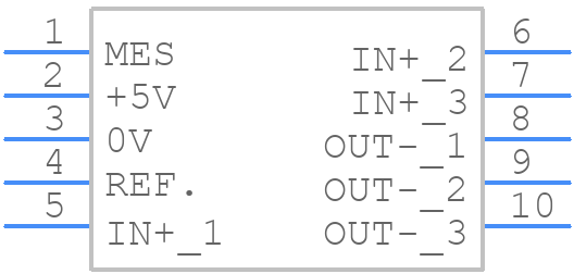LAS 100-TP - LEM - PCB symbol