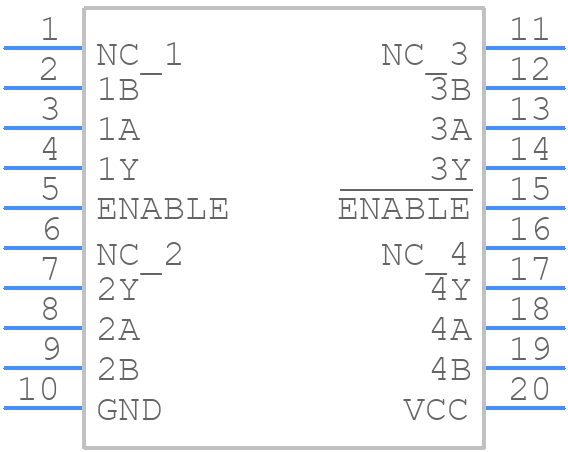 5962-9076602M2A - Texas Instruments - PCB symbol