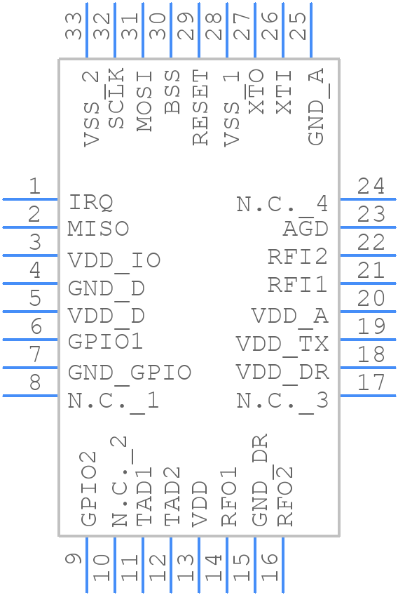 ST25R500-HQWT - STMicroelectronics - PCB symbol