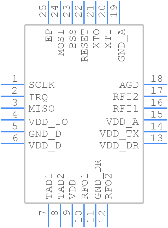 ST25R501-HMWT - STMicroelectronics - PCB symbol