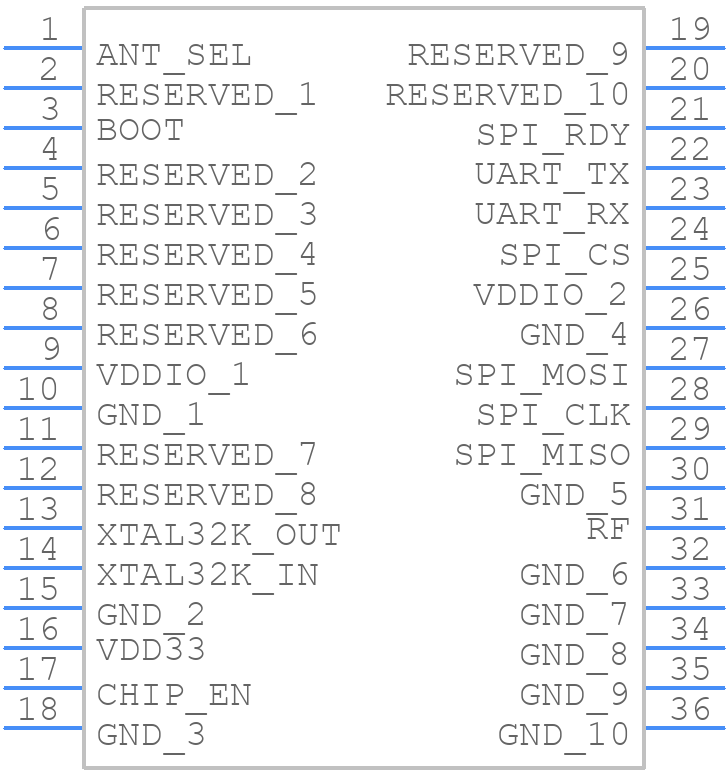 ST67W611M1A6PTR - STMicroelectronics - PCB symbol