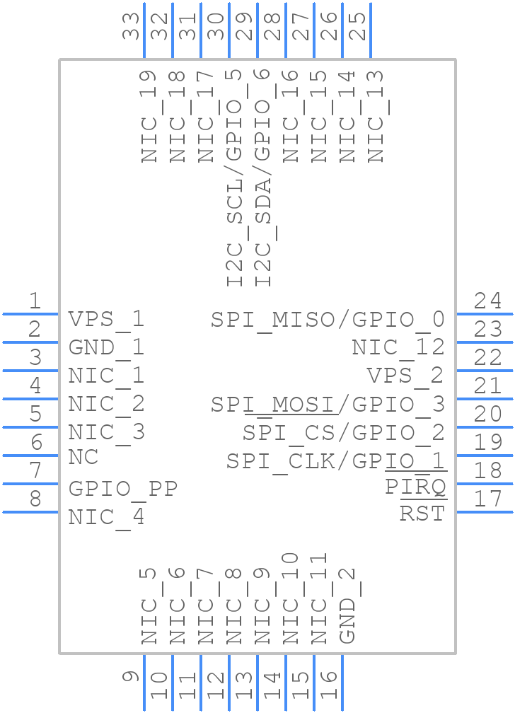 ST33KTPM2X32DKJ1 - STMicroelectronics - PCB symbol