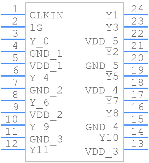 CDCLVC1112PW - Texas Instruments - PCB symbol