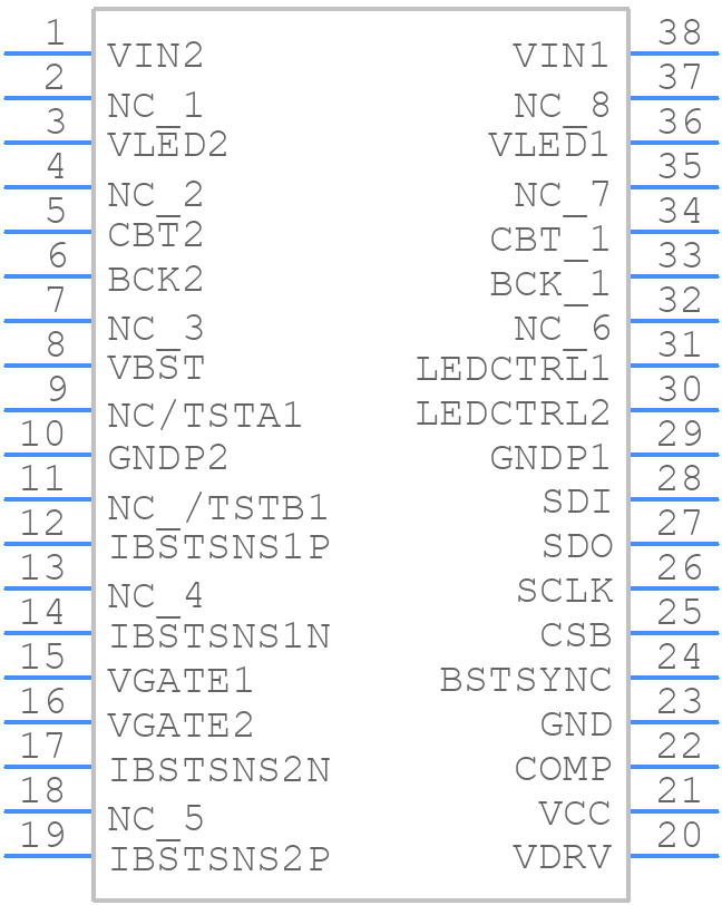 NCV78964PA1R2G - onsemi - PCB symbol