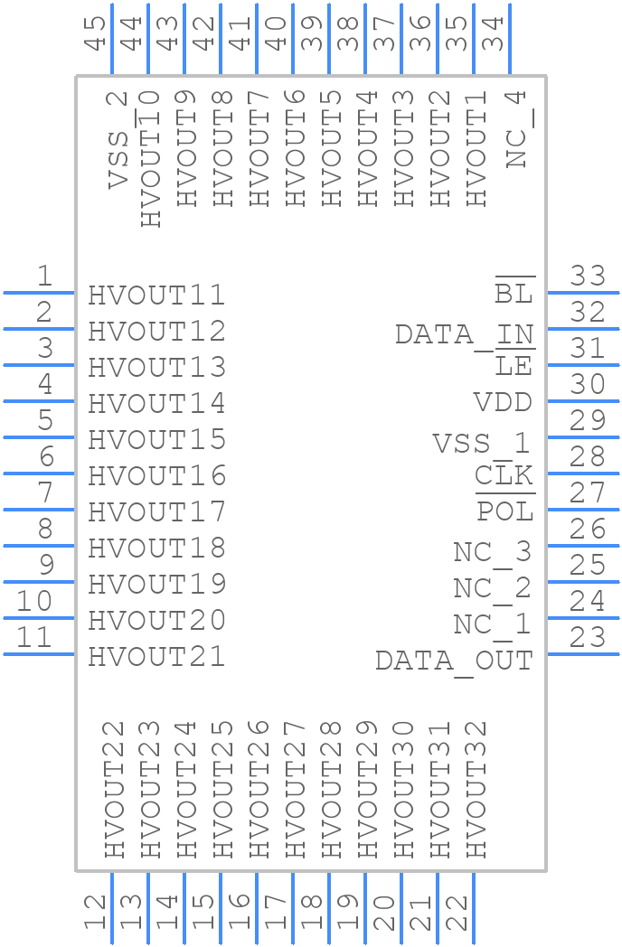 HV5524K7-G - Microchip - PCB symbol
