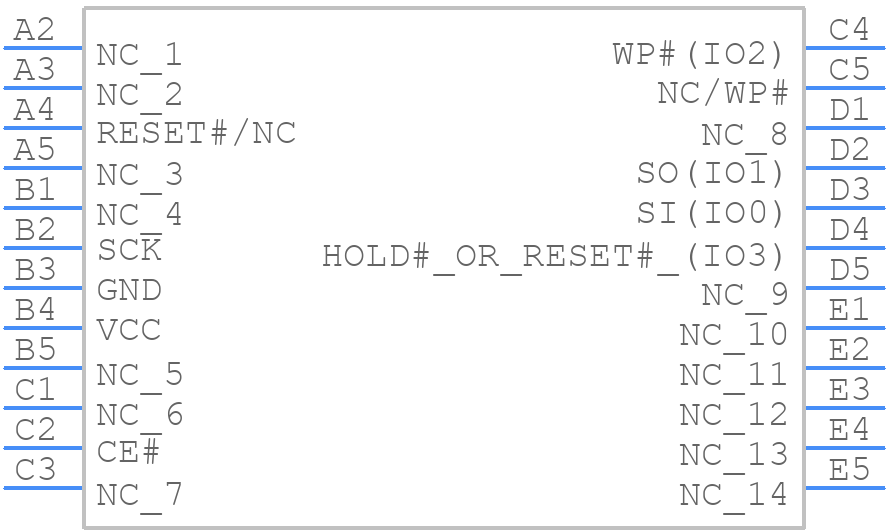 IS25LP01GJ-RHLE - Integrated Silicon Solution Inc. - PCB symbol