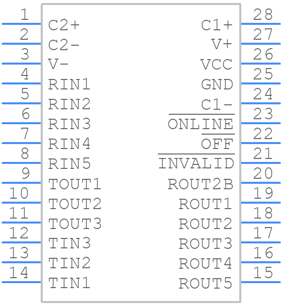 TPT3243-SS6R - 3Peak Incorporated - PCB symbol