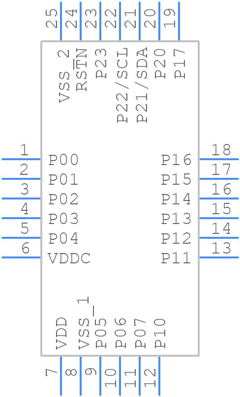 IS32CS8974A-QWLCA3-TR - Lumissil Microsystems - PCB symbol