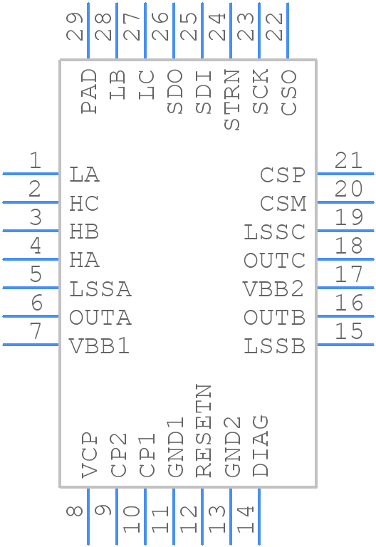 A89110KETSR-3 - Allegro Microsystems - PCB symbol