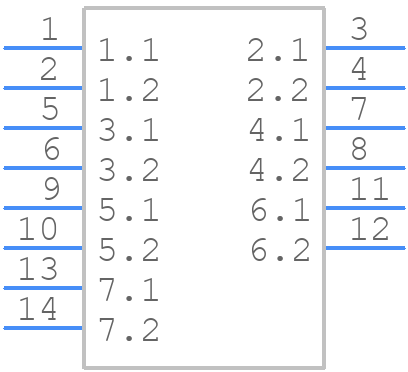 746-2307 - Wago - PCB symbol