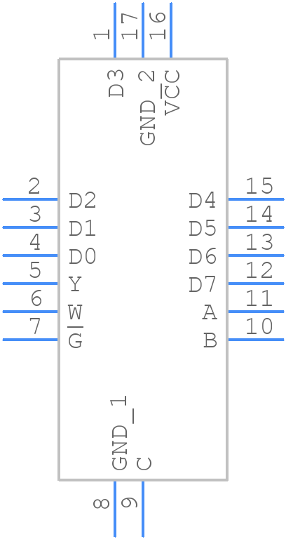 SN74AC151WBQBRQ1 - Texas Instruments - PCB symbol