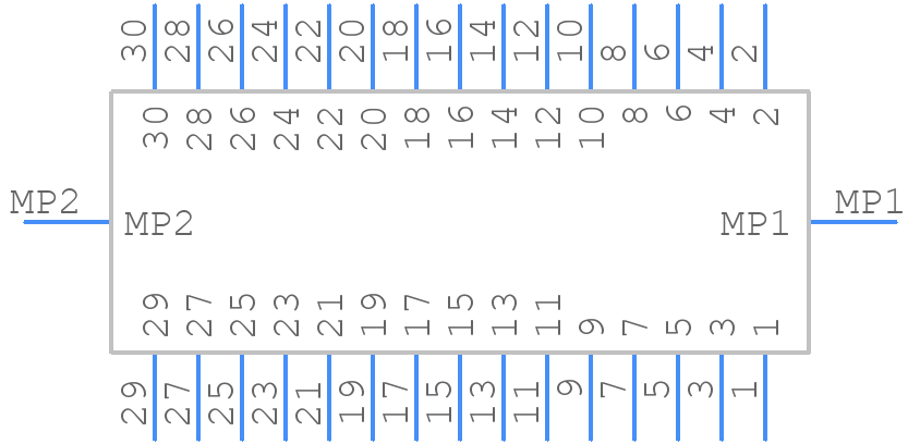 DF13E-30DP-1.25V(76) - Hirose - PCB symbol