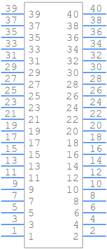 DF1BZ-40DP-2.5DS - Hirose - PCB symbol