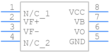 HCPL0700 - onsemi - PCB symbol