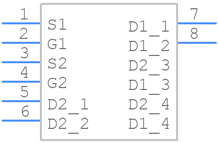 DMTH6016LPD-13 - Diodes Incorporated - PCB symbol