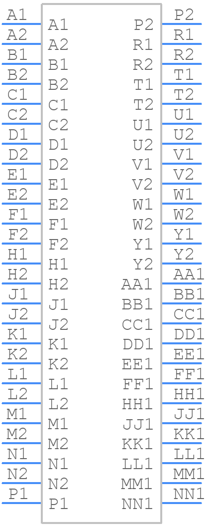 GAPL50M0000/AA - Positronic - PCB symbol