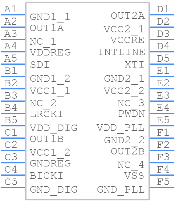 STA333SML - STMicroelectronics - PCB symbol
