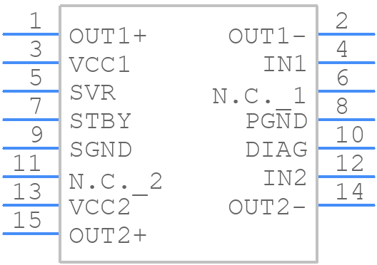 STA541SA - STMicroelectronics - PCB symbol