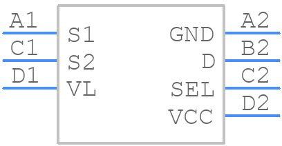 STG4159BJR - STMicroelectronics - PCB symbol