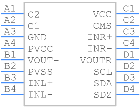 TS4601BEIJT - STMicroelectronics - PCB symbol
