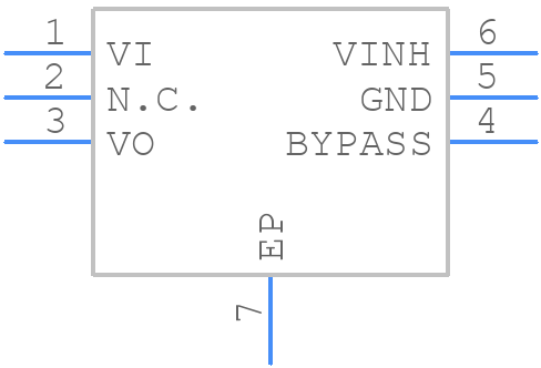 LDS3985PU28RY - STMicroelectronics - PCB symbol