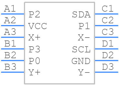 STMPE812BJR - STMicroelectronics - PCB symbol