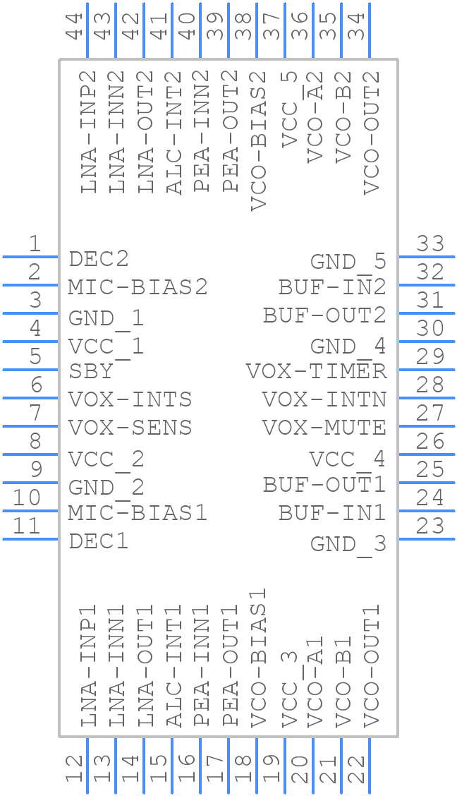 TSH512CYFT - STMicroelectronics - PCB symbol
