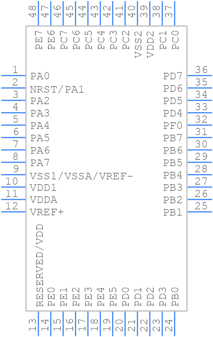 STM8AL3138TCSSSY - STMicroelectronics - PCB symbol