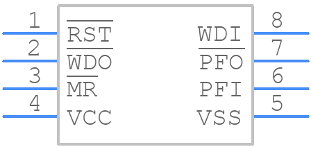 STM706RDS6F - STMicroelectronics - PCB symbol