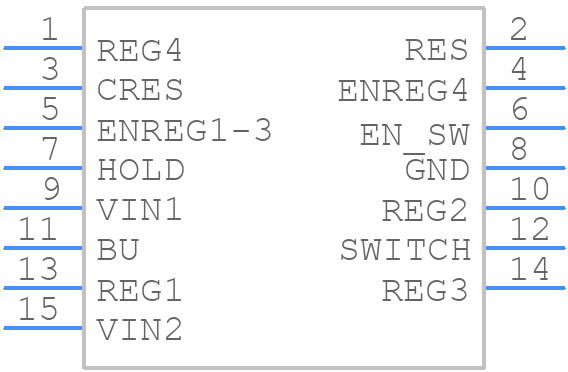 L5956 - STMicroelectronics - PCB symbol