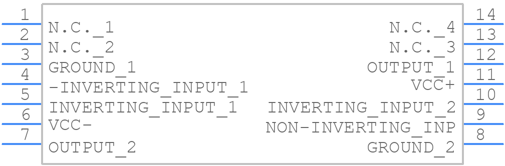 LM219N - STMicroelectronics - PCB symbol