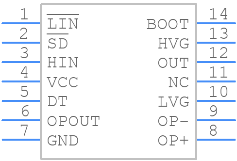 L6392N - STMicroelectronics - PCB symbol