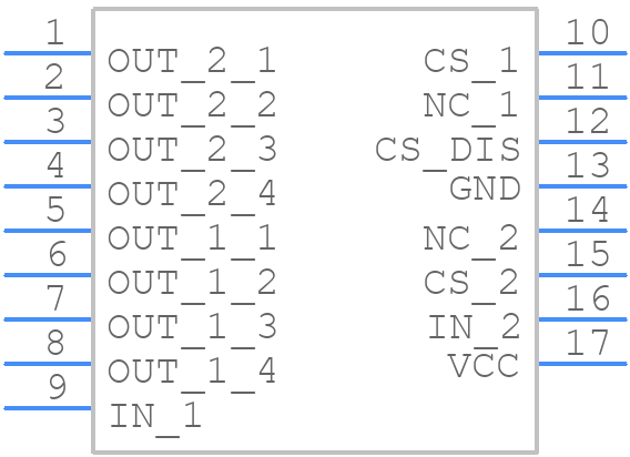 VND5E008ASPTR-E - STMicroelectronics - PCB symbol