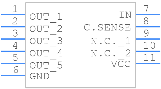 VN610SP13TR - STMicroelectronics - PCB symbol