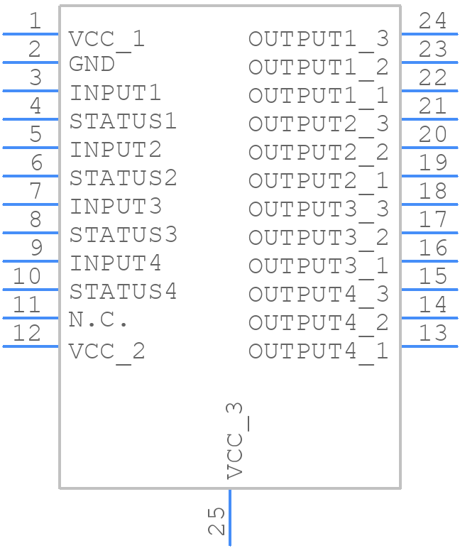 VNQ810PEP-E - STMicroelectronics - PCB symbol
