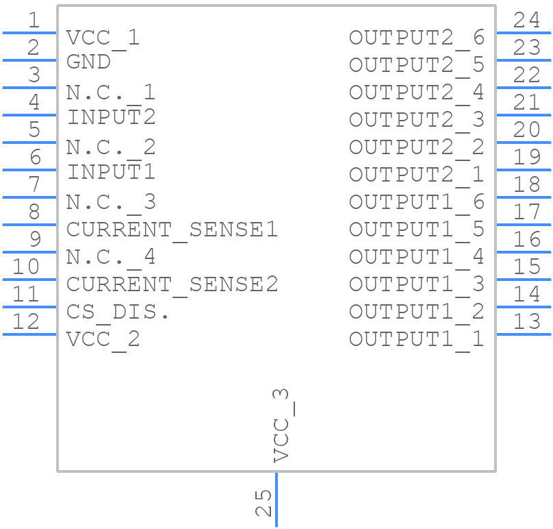 VND5E025MK-E - STMicroelectronics - PCB symbol