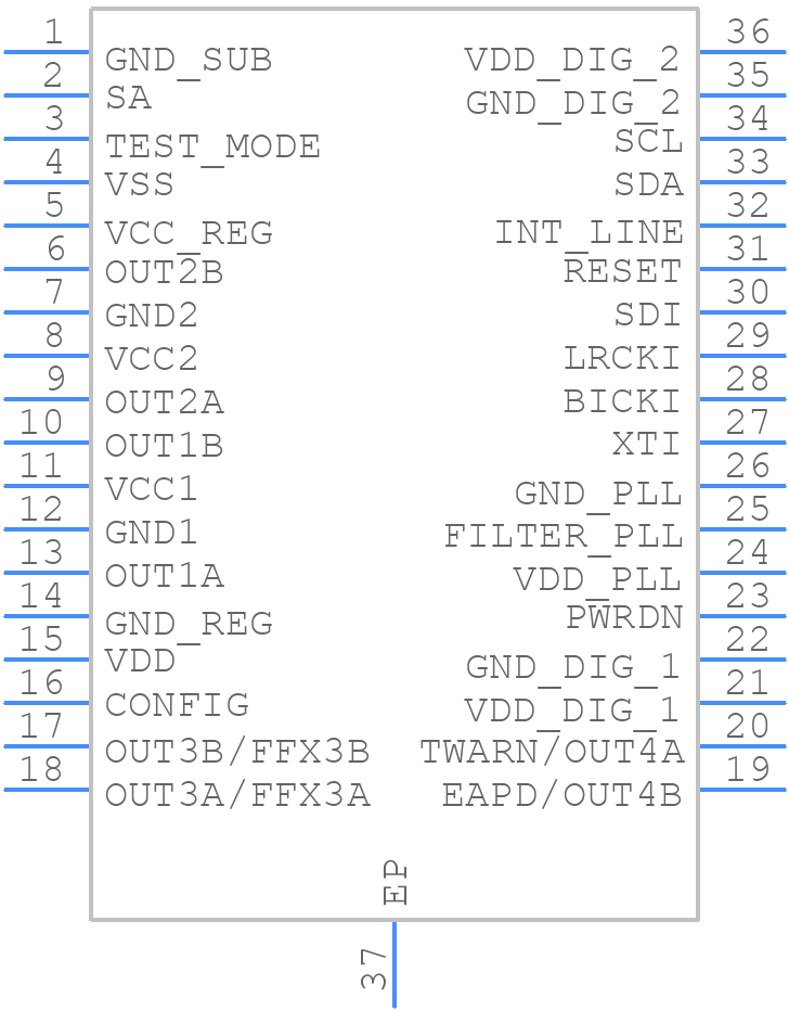 STA369BW - STMicroelectronics - PCB symbol